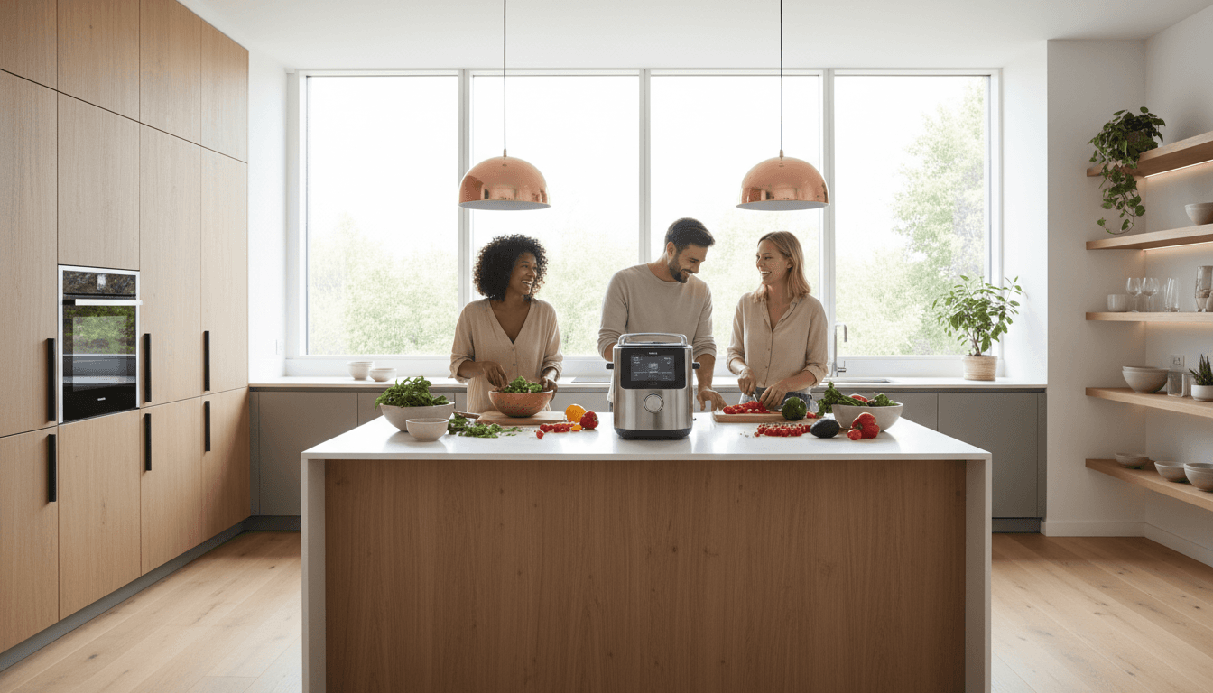 Kitchen featuring a U-shaped counter layout with a center island